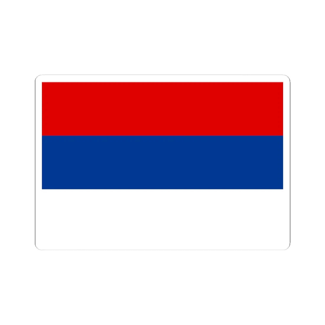 Flag of Serbia 1941-1944 (Serbia) STICKER Vinyl Kiss-Cut Decal 4 Inch White - The Sticker Space