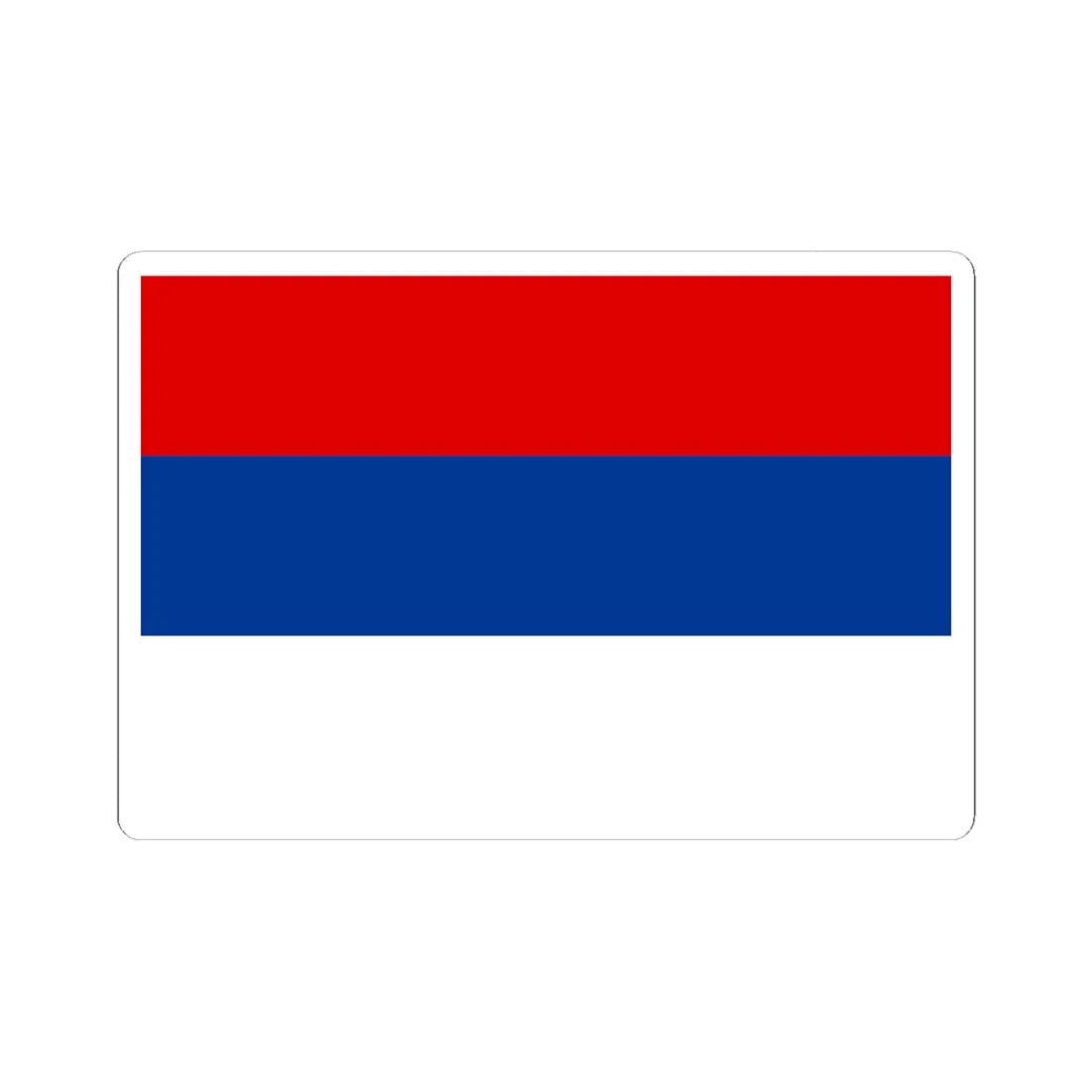 Flag of Serbia 1941-1944 (Serbia) STICKER Vinyl Kiss-Cut Decal 6 Inch White - The Sticker Space