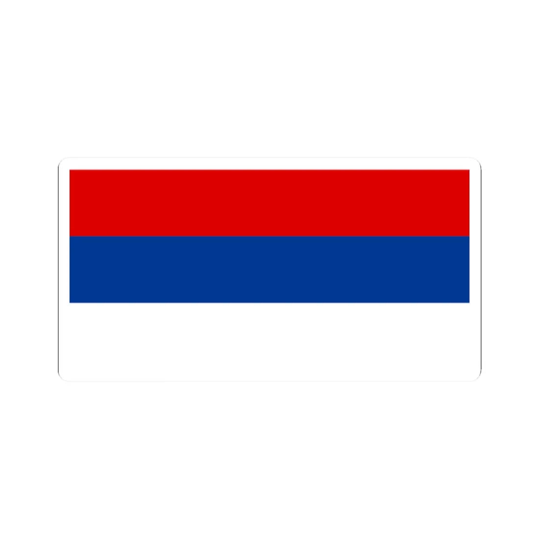 Flag of Serbia 1992-2004 (Serbia) STICKER Vinyl Kiss-Cut Decal 2 Inch White - The Sticker Space