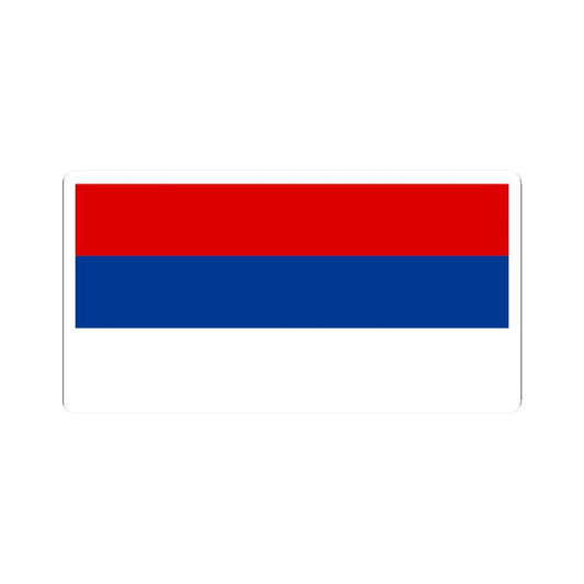Flag of Serbia 1992-2004 (Serbia) STICKER Vinyl Kiss-Cut Decal 2 Inch White - The Sticker Space