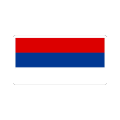 Flag of Serbia 1992-2004 (Serbia) STICKER Vinyl Kiss-Cut Decal 6 Inch White - The Sticker Space