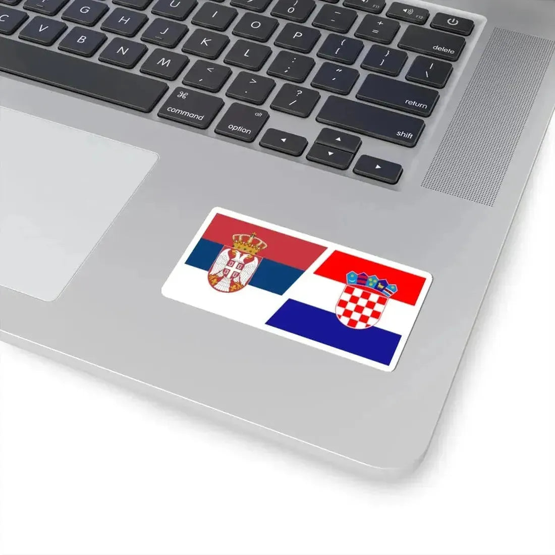 Flag of Serbia and Croatia (Croatia) STICKER Vinyl Kiss-Cut Decal - The Sticker Space