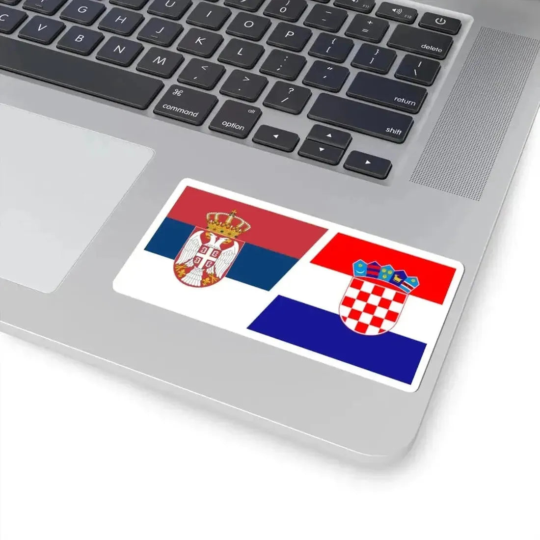 Flag of Serbia and Croatia (Croatia) STICKER Vinyl Kiss-Cut Decal - The Sticker Space