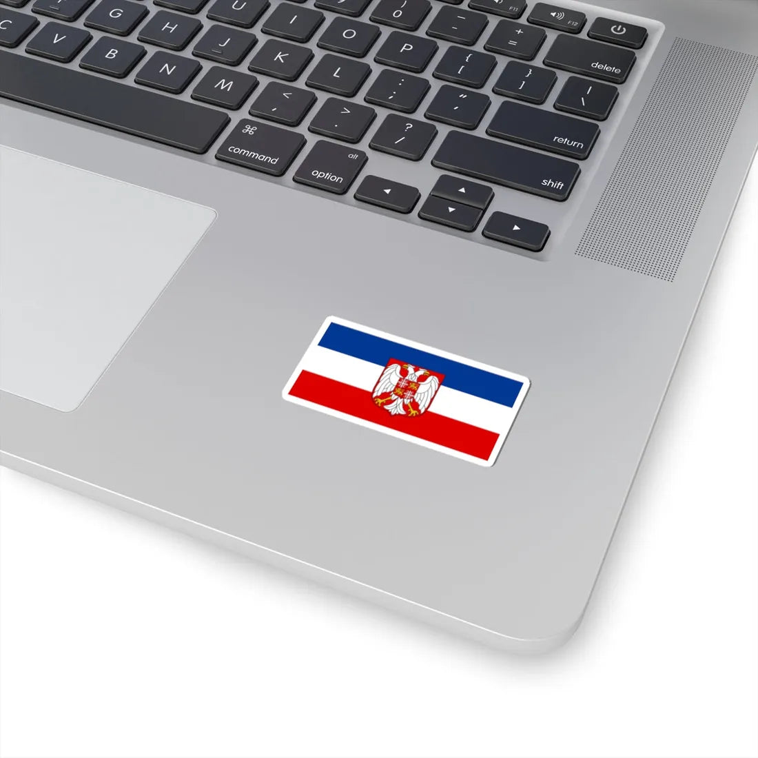 Flag of Serbia and Montenegro with coat of arms (Yugoslavia) STICKER Vinyl Kiss-Cut Decal - The Sticker Space