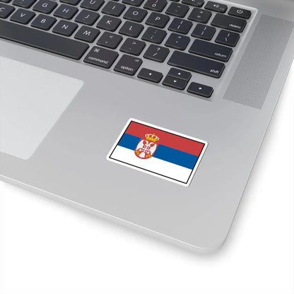 Flag of Serbia bordered (Serbia) STICKER Vinyl Kiss-Cut Decal - The Sticker Space