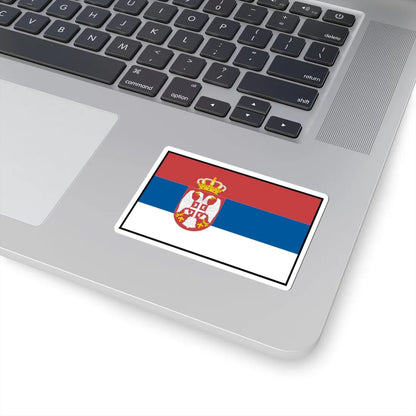 Flag of Serbia bordered (Serbia) STICKER Vinyl Kiss-Cut Decal - The Sticker Space