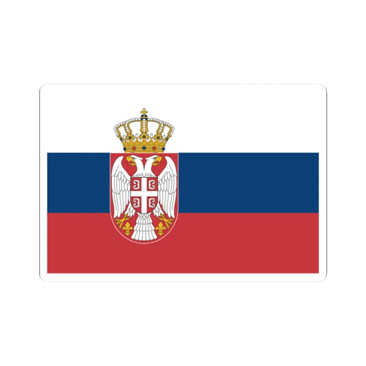 Flag of Serbia Color Varient (Serbia) STICKER Vinyl Kiss-Cut Decal 2 Inch White - The Sticker Space