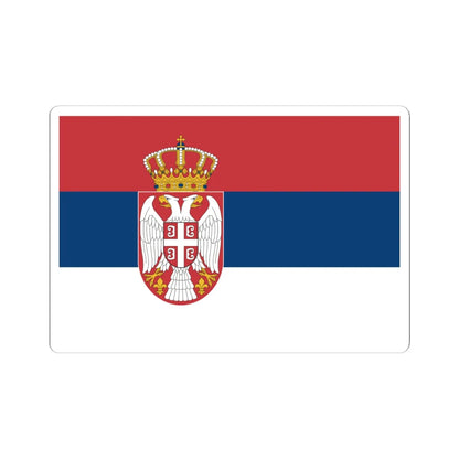 Flag of Serbia (Kosovo) STICKER Vinyl Kiss-Cut Decal 6 Inch White - The Sticker Space