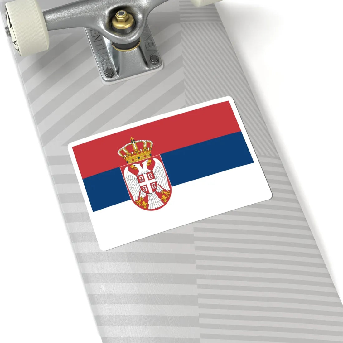 Flag of Serbia (Kosovo) STICKER Vinyl Kiss-Cut Decal - The Sticker Space
