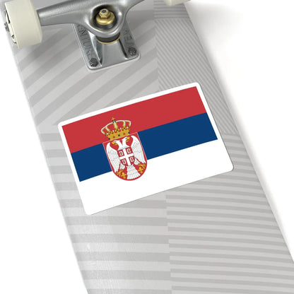 Flag of Serbia (Kosovo) STICKER Vinyl Kiss-Cut Decal - The Sticker Space