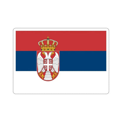 Flag of Serbia STICKER Vinyl Die-Cut Decal 4 Inch - The Sticker Space