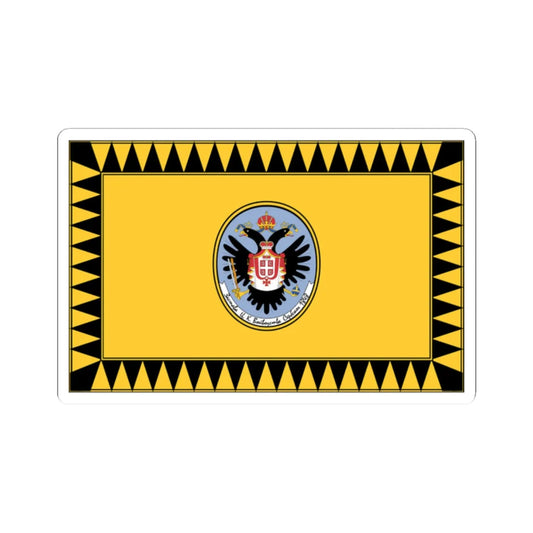 Flag of Serbian Vojvodina (Serbia) STICKER Vinyl Kiss-Cut Decal 2 Inch White - The Sticker Space