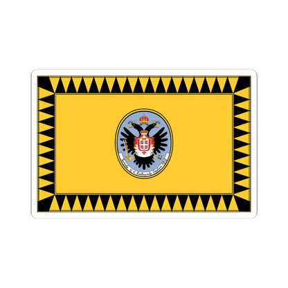 Flag of Serbian Vojvodina (Serbia) STICKER Vinyl Kiss-Cut Decal 4 Inch White - The Sticker Space