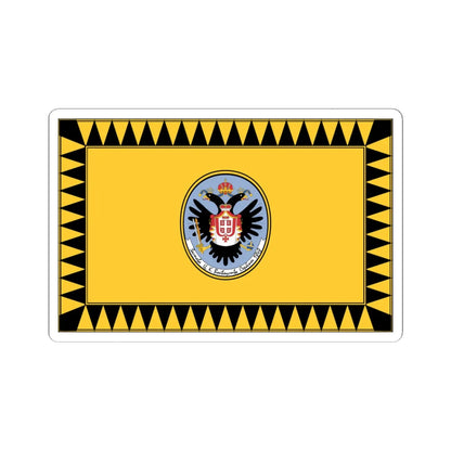 Flag of Serbian Vojvodina (Serbia) STICKER Vinyl Kiss-Cut Decal 6 Inch White - The Sticker Space