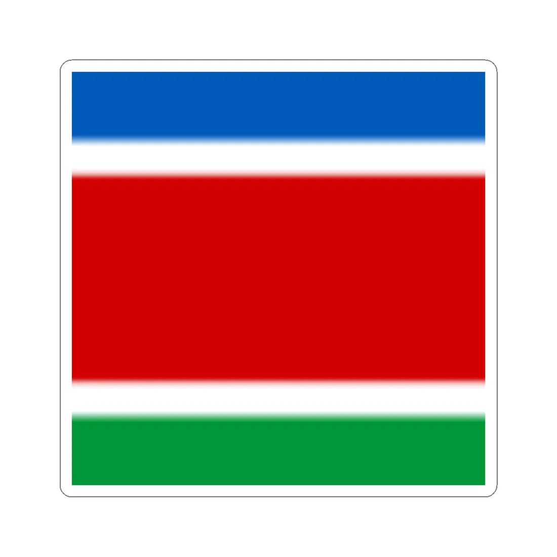 Flag of Serby (Ukraine) STICKER Vinyl Kiss-Cut Decal 2 Inch White - The Sticker Space