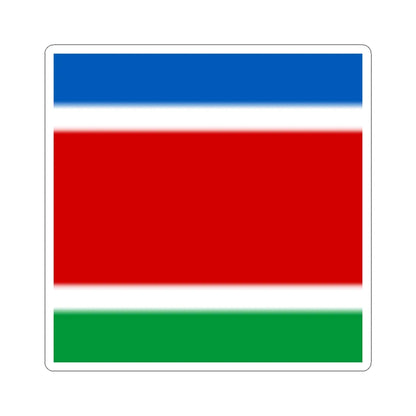 Flag of Serby (Ukraine) STICKER Vinyl Kiss-Cut Decal 3 Inch White - The Sticker Space