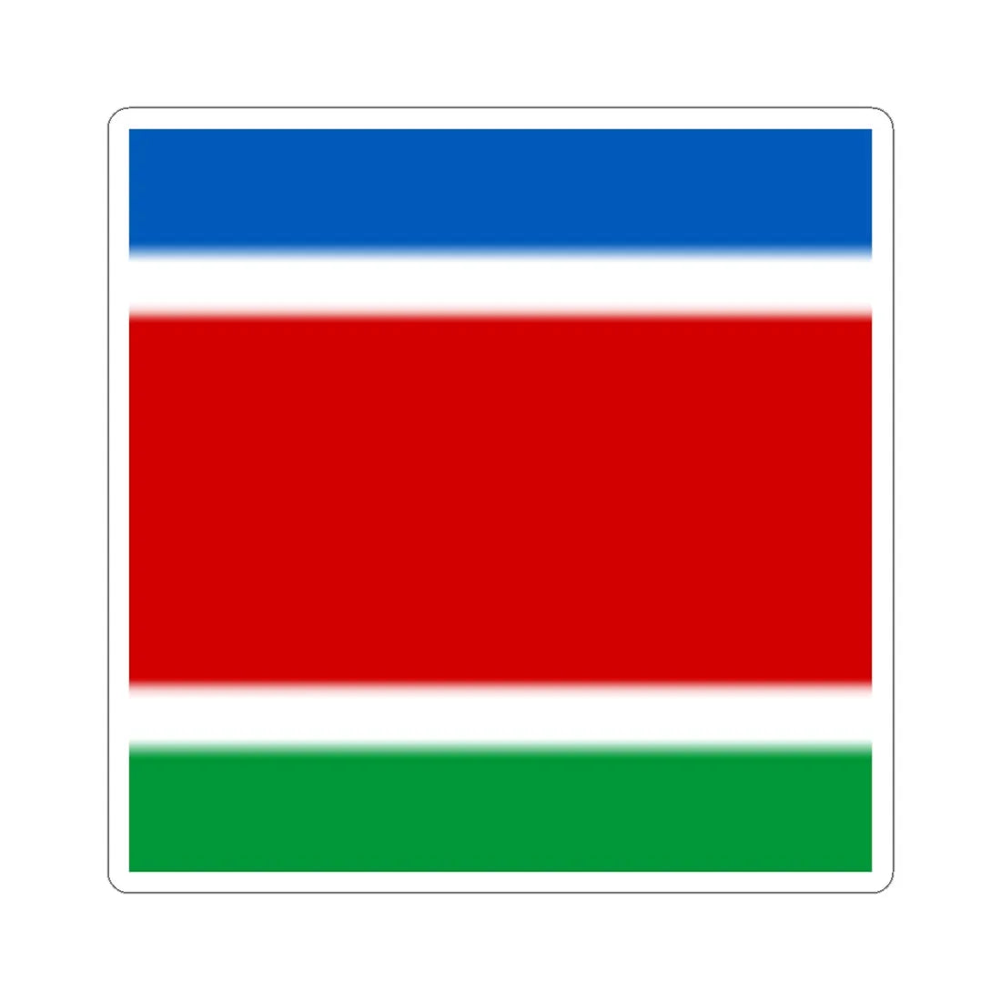 Flag of Serby (Ukraine) STICKER Vinyl Kiss-Cut Decal 4 Inch White - The Sticker Space