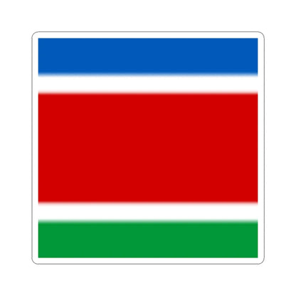 Flag of Serby (Ukraine) STICKER Vinyl Kiss-Cut Decal 4 Inch White - The Sticker Space