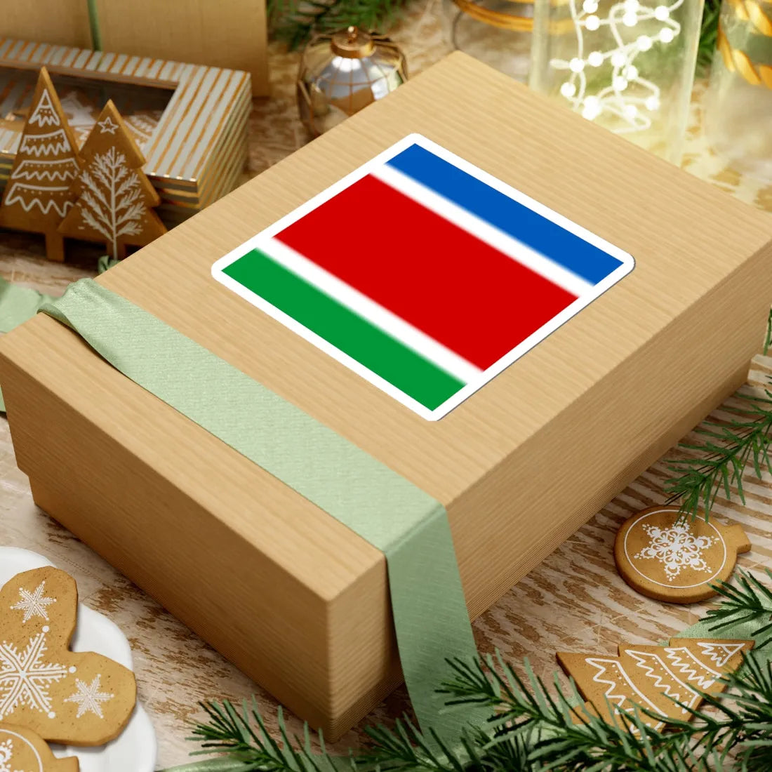 Flag of Serby (Ukraine) STICKER Vinyl Kiss-Cut Decal - The Sticker Space