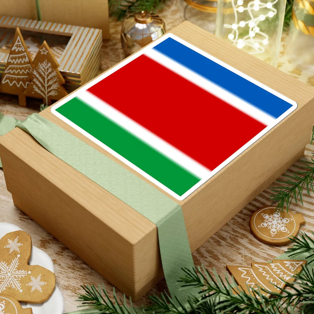 Flag of Serby (Ukraine) STICKER Vinyl Kiss-Cut Decal - The Sticker Space