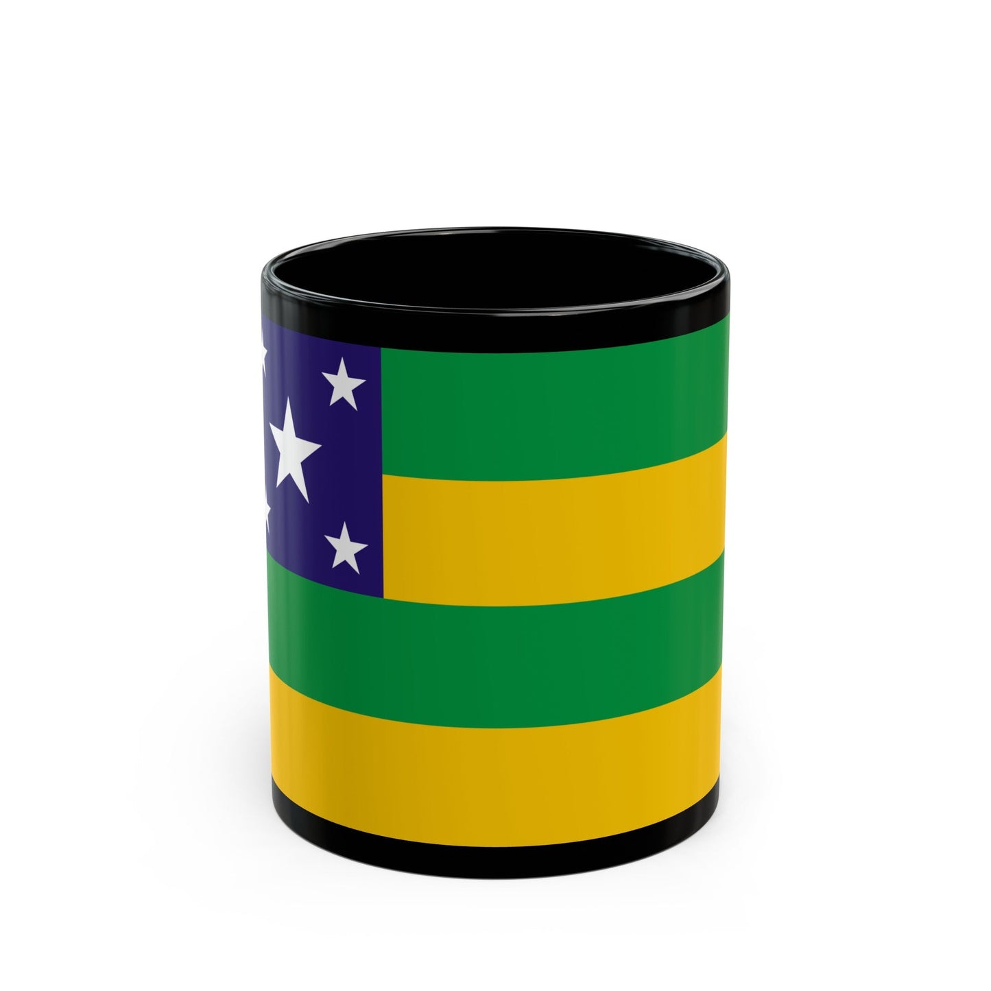 Flag of Sergipe Brazil - Black Coffee Mug-11oz-The Sticker Space