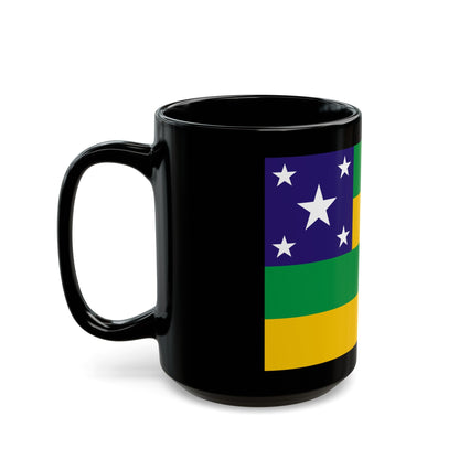 Flag of Sergipe Brazil - Black Coffee Mug-The Sticker Space