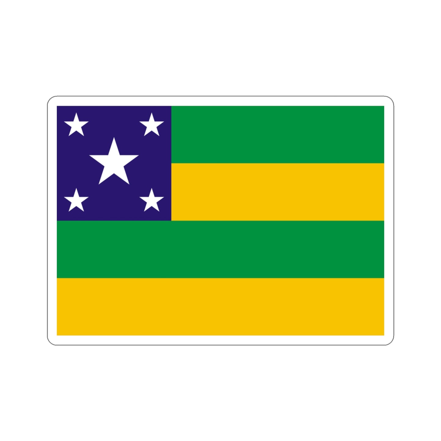 Flag of Sergipe Brazil STICKER Vinyl Die-Cut Decal-3 Inch-The Sticker Space