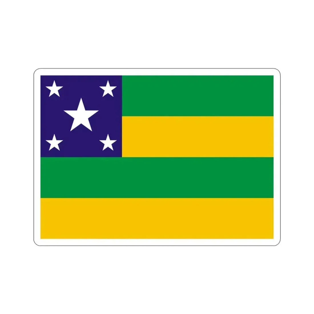 Flag of Sergipe Brazil STICKER Vinyl Die-Cut Decal 3 Inch - The Sticker Space
