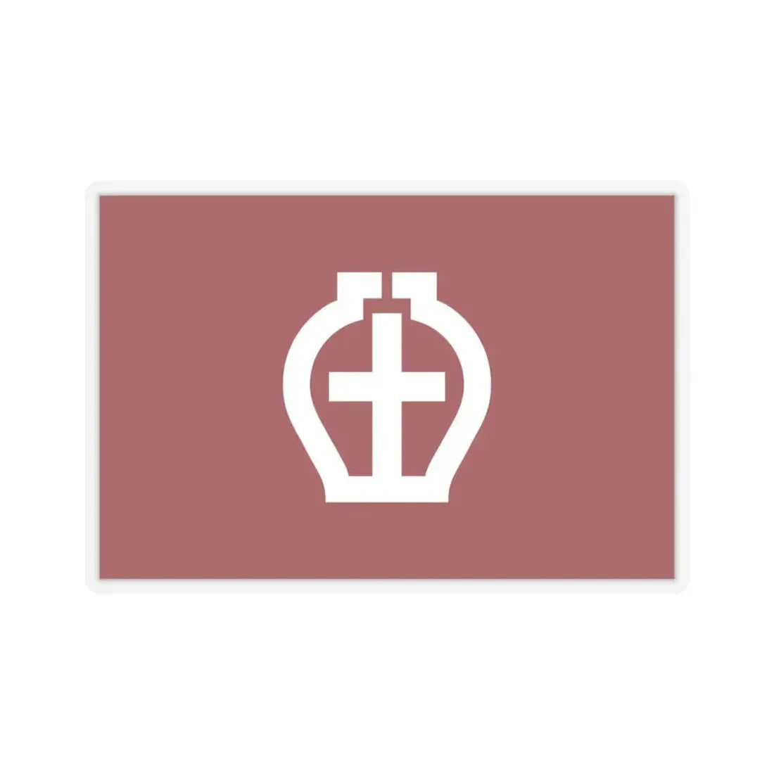 Flag of Seto Aichi Japan - STICKER Vinyl Kiss-Cut Decal 4 Inch Transparent - The Sticker Space