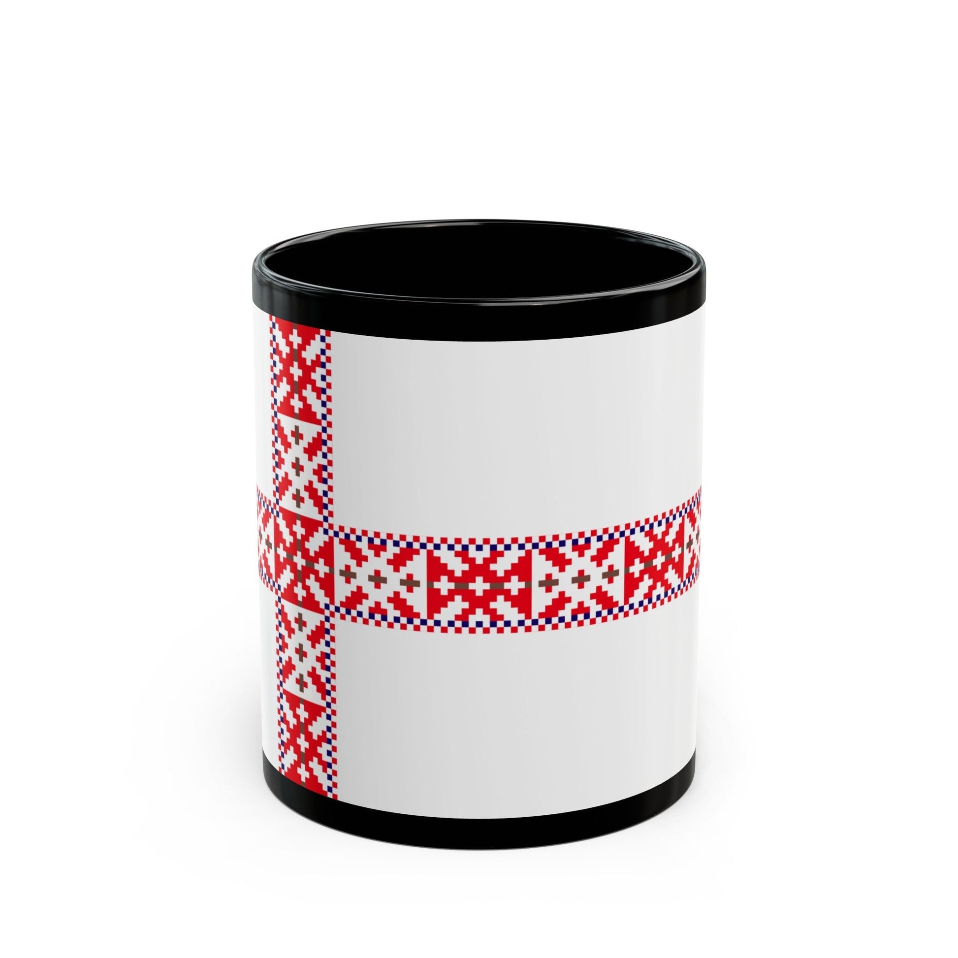 Flag of Setos Estonia - Black Coffee Mug-11oz-The Sticker Space