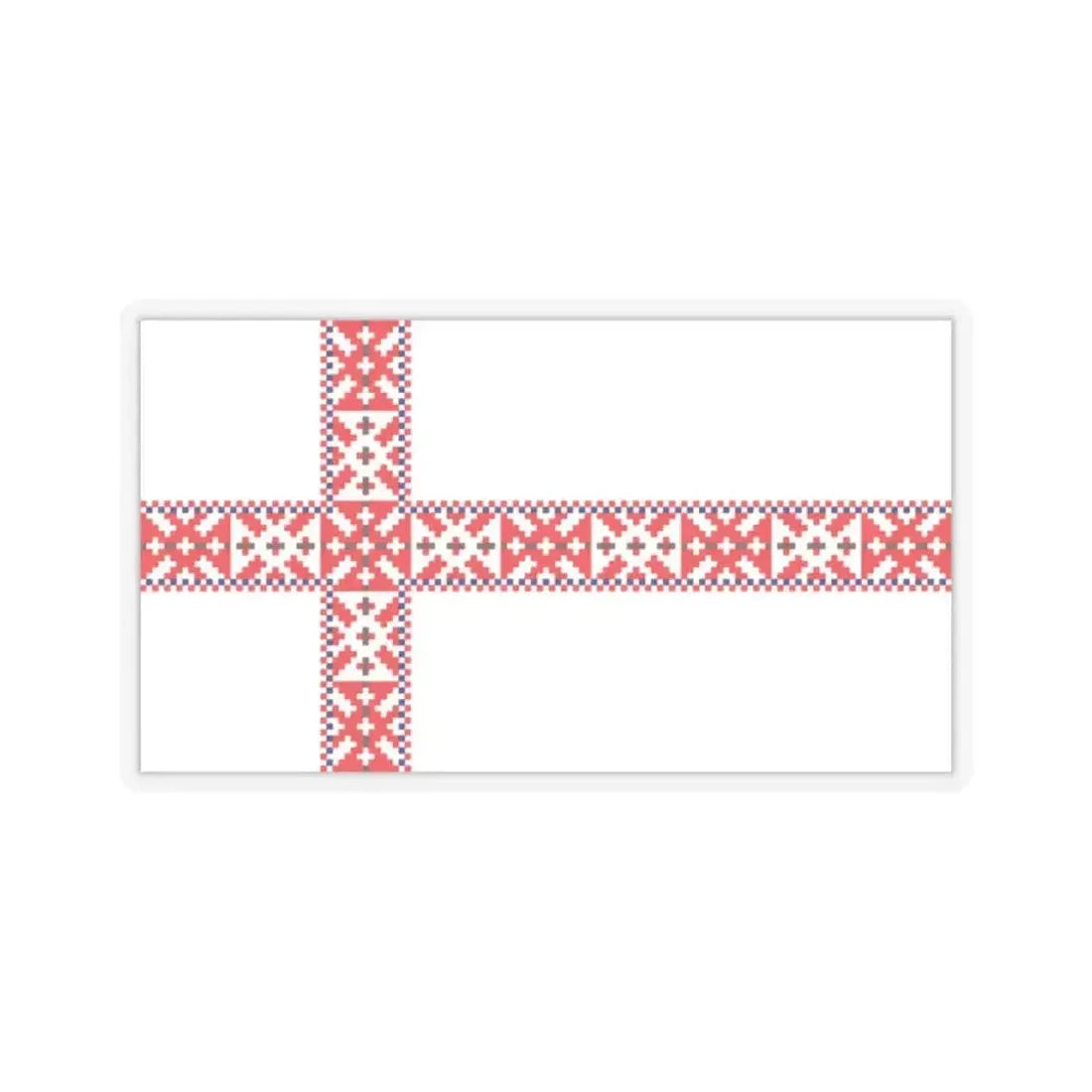 Flag of Setos Estonia - STICKER Vinyl Kiss-Cut Decal 2 Inch Transparent - The Sticker Space