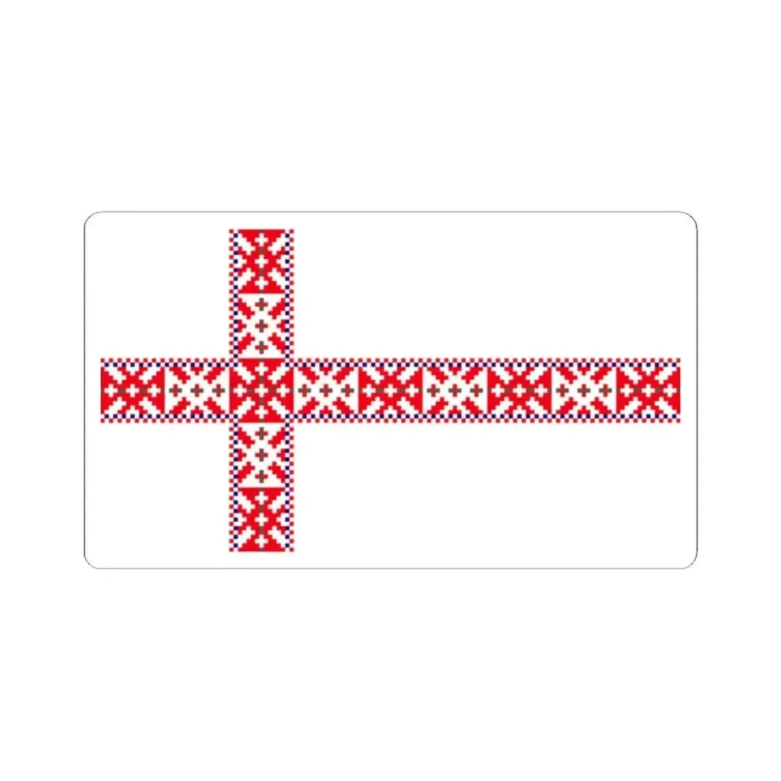 Flag of Setos Estonia - STICKER Vinyl Kiss-Cut Decal 2 Inch White - The Sticker Space