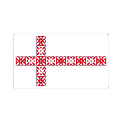 Flag of Setos Estonia - STICKER Vinyl Kiss-Cut Decal 2 Inch White - The Sticker Space