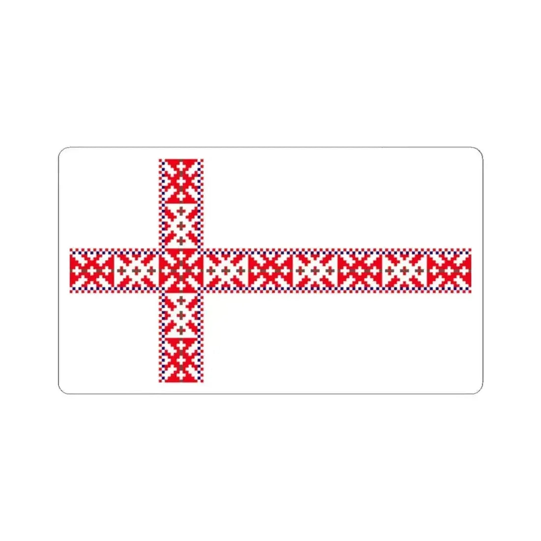 Flag of Setos Estonia - STICKER Vinyl Kiss-Cut Decal 3 Inch White - The Sticker Space