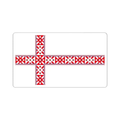 Flag of Setos Estonia - STICKER Vinyl Kiss-Cut Decal 3 Inch White - The Sticker Space