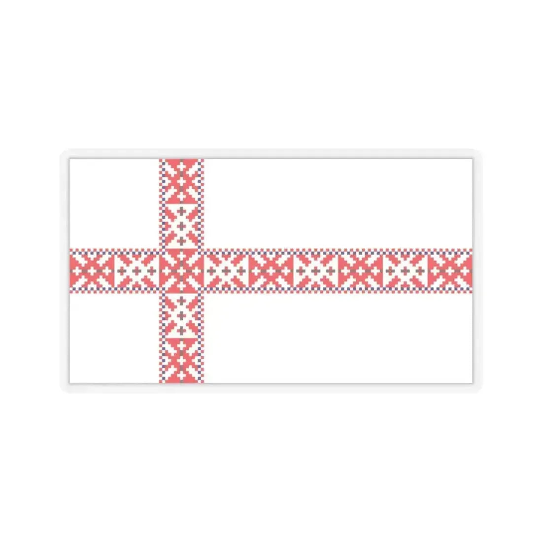 Flag of Setos Estonia - STICKER Vinyl Kiss-Cut Decal 4 Inch Transparent - The Sticker Space