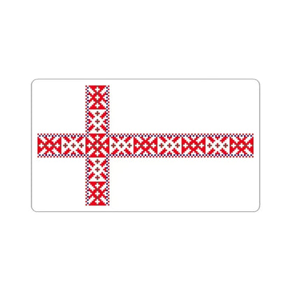 Flag of Setos Estonia - STICKER Vinyl Kiss-Cut Decal 4 Inch White - The Sticker Space