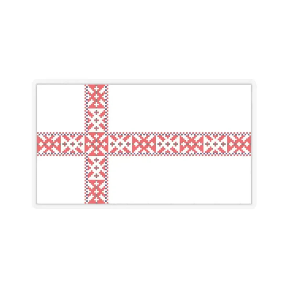 Flag of Setos Estonia - STICKER Vinyl Kiss-Cut Decal 6 Inch Transparent - The Sticker Space