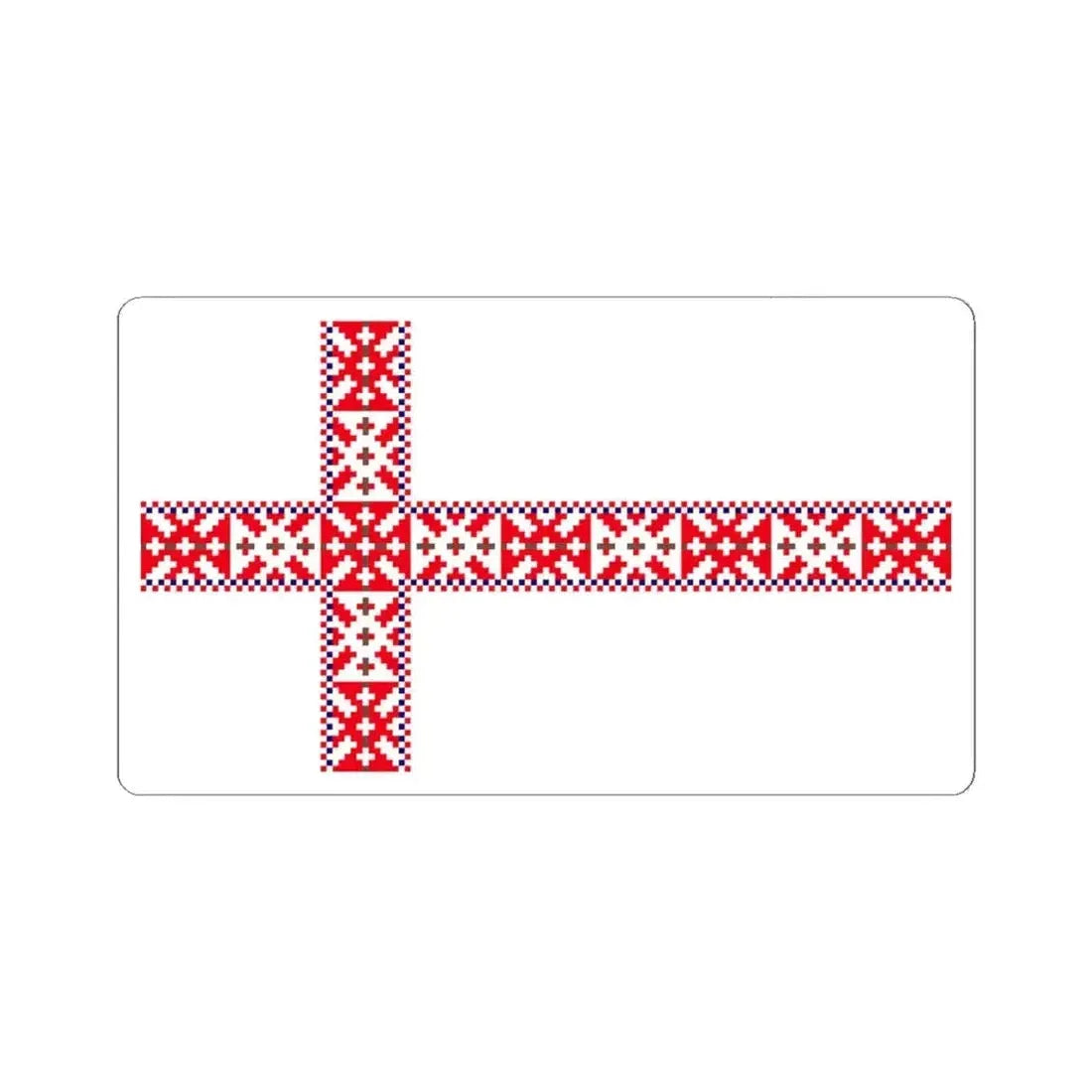 Flag of Setos Estonia - STICKER Vinyl Kiss-Cut Decal 6 Inch White - The Sticker Space