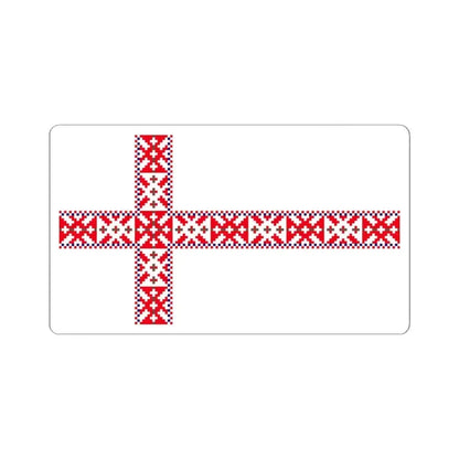Flag of Setos Estonia - STICKER Vinyl Kiss-Cut Decal 6 Inch White - The Sticker Space