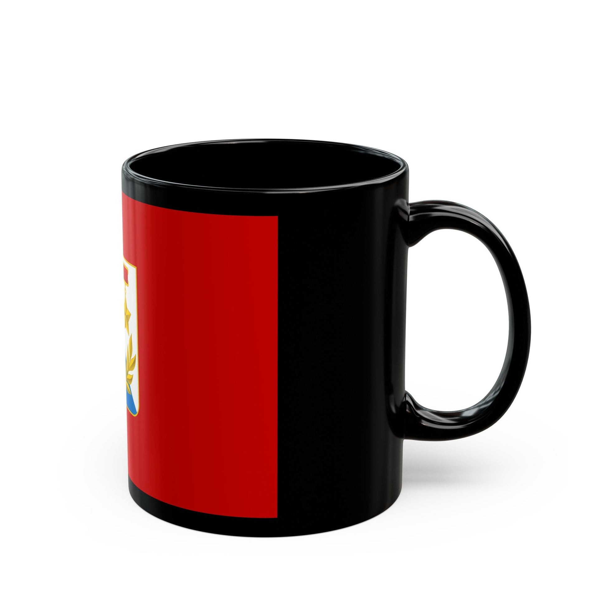 Flag of Sevastopol Ukraine - Black Coffee Mug-The Sticker Space