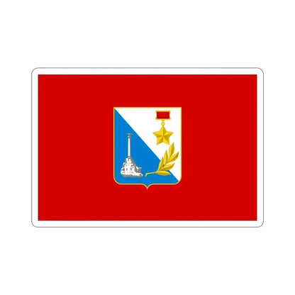 Flag of Sevastopol Ukraine STICKER Vinyl Die-Cut Decal 4 Inch - The Sticker Space