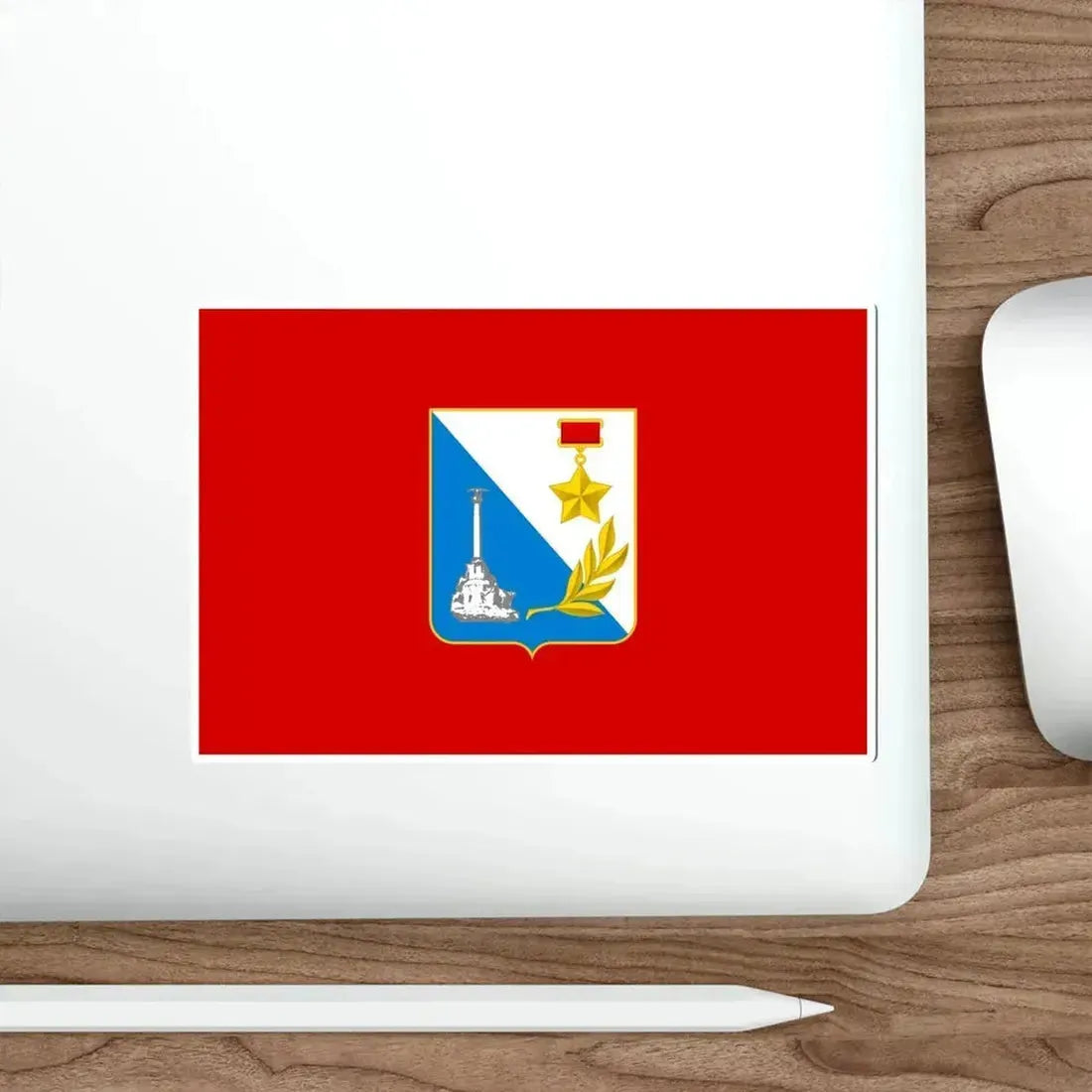 Flag of Sevastopol Ukraine STICKER Vinyl Die-Cut Decal - The Sticker Space