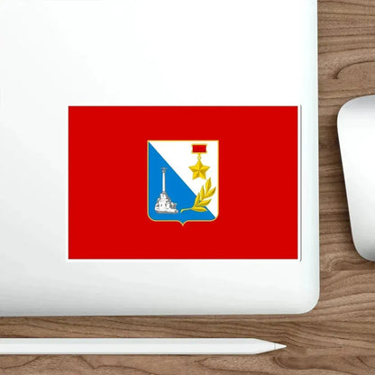 Flag of Sevastopol Ukraine STICKER Vinyl Die-Cut Decal - The Sticker Space