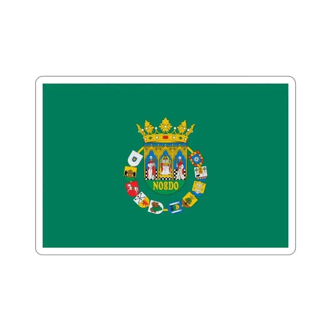 Flag of Sevilla Spain STICKER Vinyl Die-Cut Decal 4 Inch - The Sticker Space