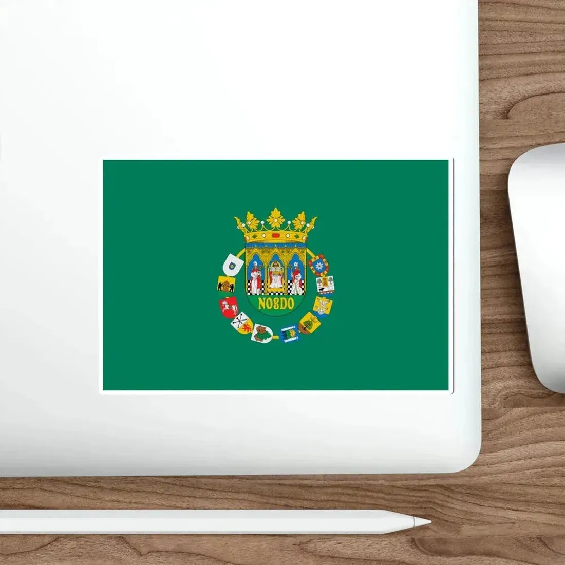 Flag of Sevilla Spain STICKER Vinyl Die-Cut Decal - The Sticker Space