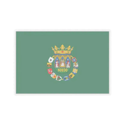 Flag of Sevilla Spain - STICKER Vinyl Kiss-Cut Decal 2 Inch Transparent - The Sticker Space