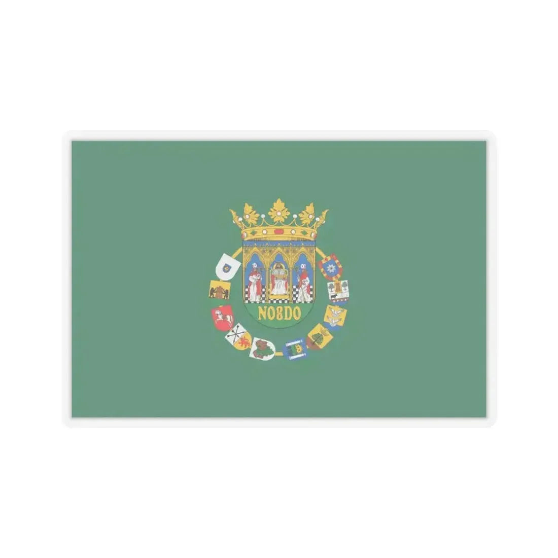 Flag of Sevilla Spain - STICKER Vinyl Kiss-Cut Decal 4 Inch Transparent - The Sticker Space