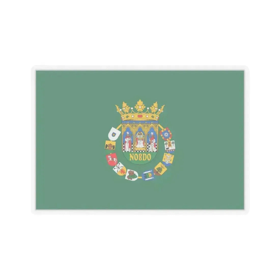 Flag of Sevilla Spain - STICKER Vinyl Kiss-Cut Decal 6 Inch Transparent - The Sticker Space