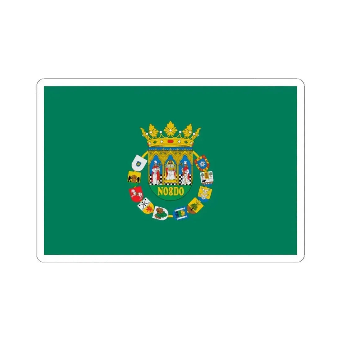 Flag of Sevilla Spain - STICKER Vinyl Kiss-Cut Decal 6 Inch White - The Sticker Space